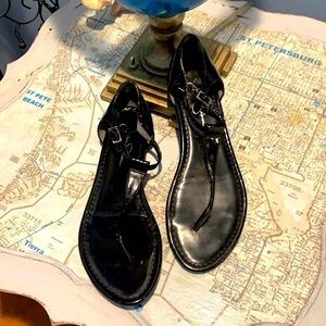 Jessica Simpson Black Sexy Sandals, Size 8